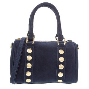 Persaman New York Gabriela16 Studded Leather Shoulder Bag, Blue